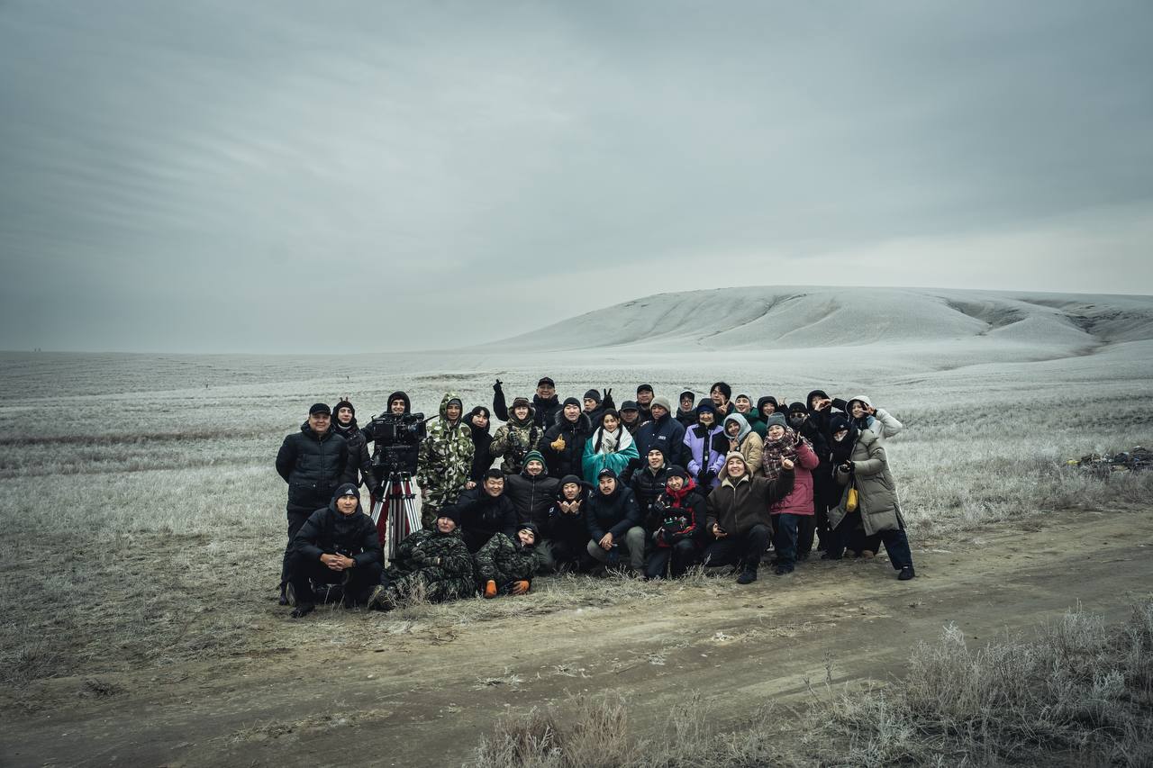 Open Kazakh steppe on location — Ata Dala Production